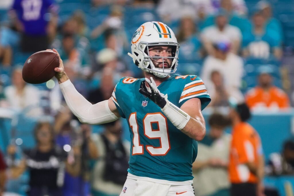 SleeperRavenss's tweet image. The #Ravens are expected to sign veteran QB Skylar Thompson, per @RapSheet