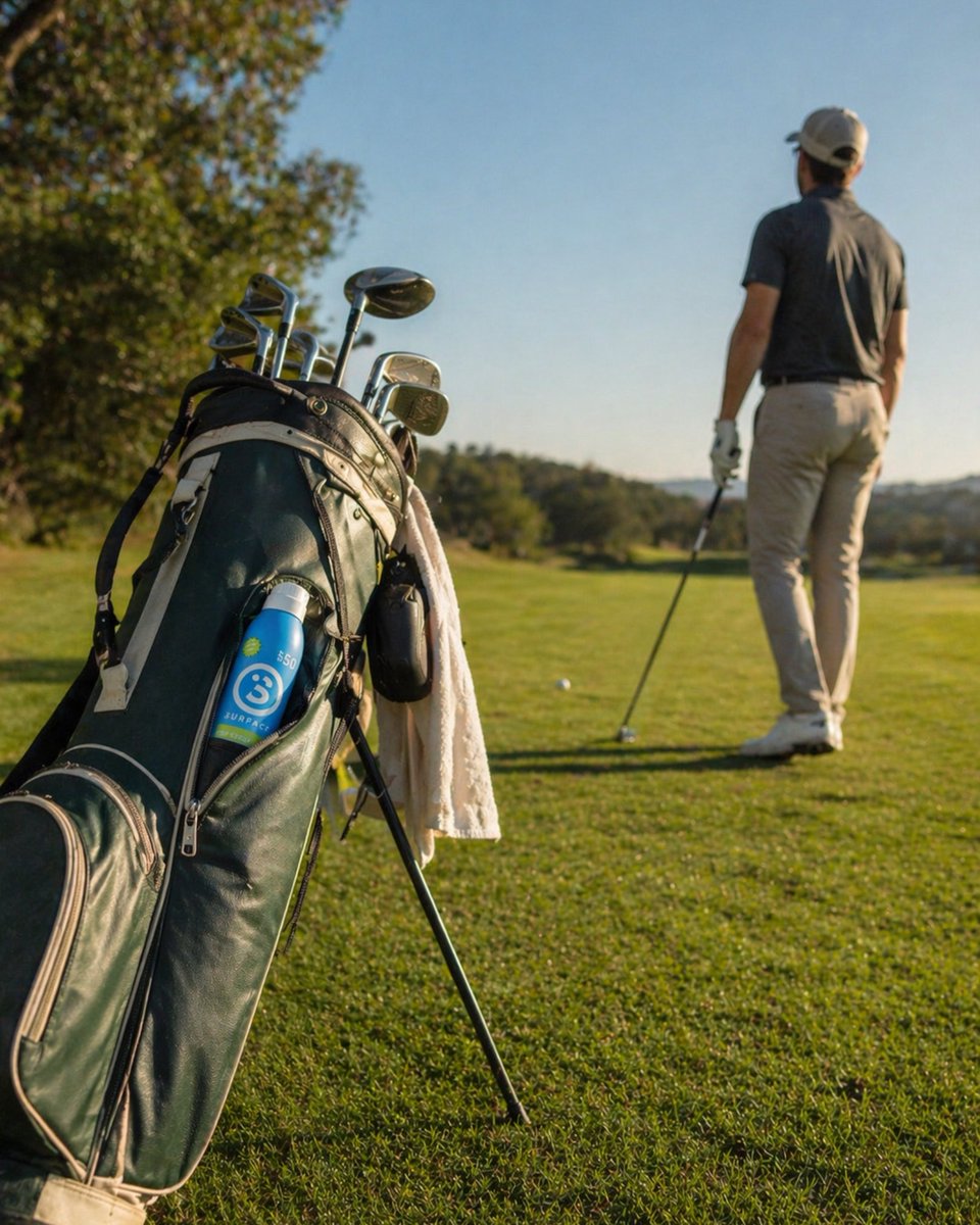 Surfacesuncare's tweet photo. A full round means hours of sun exposure across your face, neck, and forearms, and the last thing you need is a greasy sunscreen that affects your grip or runs into your eyes on a hot afternoon.

Surface Dry Touch Spray was built for that problem. https://t.co/SOTN9k4vjo
