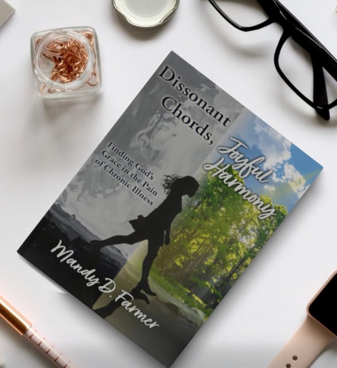 I’m reading #dissonantchordsjoyfulharmony by <a href="/mandolyn1025/">Mandy Farmer</a> . It is an encouraging devotional for chronic illness or grief and is available now! Check it out: amazon.com/dp/B0GY1M8LJQ/