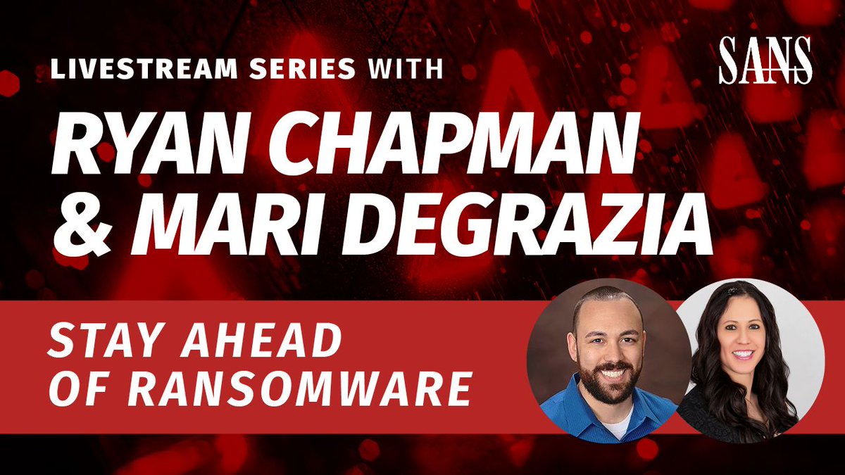 sansforensics's tweet image. What do 4 major #Ransomware reports say about 2026?

We’re comparing Mandiant, CrowdStrike, Chainalysis &amp;amp; Palo Alto reports LIVE. Bring your questions!

📅 Tomorrow, May 5th 1 PM EST
Set your reminder:  buff.ly/Jb4V9mU

#DFIR #Cybersecurity