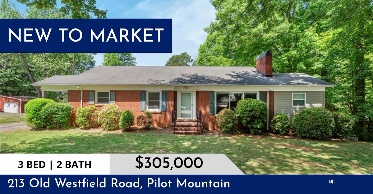 Bryanstar73's tweet photo. 📍 New to Market 📍 Take a look at this fantastic new property that just hit the market located at 213 Old Westfield Road in Pilot Mountain. Reach out here or at (336) 268-5400 for more information!

Listed by Misty Meadows

Bryan ... https://t.co/E6ox6q4CLN https://t.co/RsRt6bNDT9