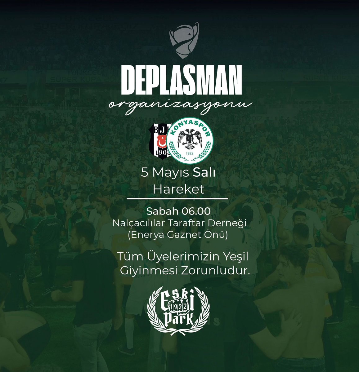 O KUPA BU ŞEHRE GELSİN ÇOCUKLAR! 
İstanbul'a göç ediyoruz. <a href="/Nalcacililar/">NALÇACILILAR</a> <a href="/konyaspor/">TÜMOSAN Konyaspor</a>