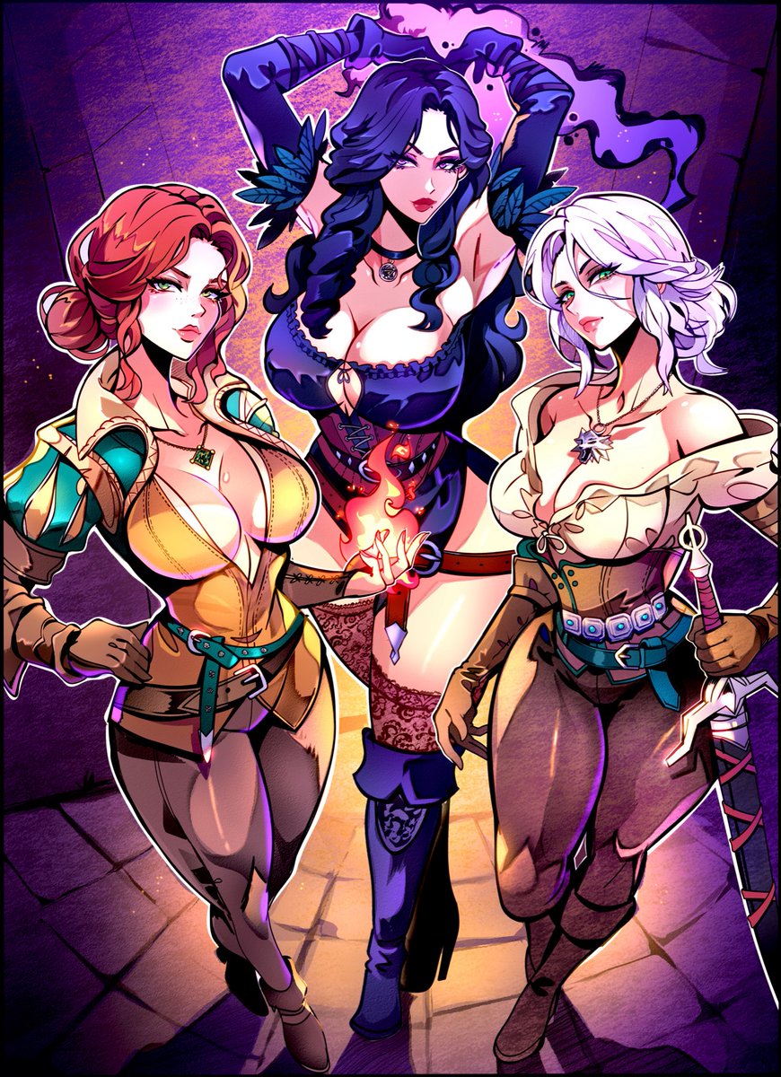 I’m back! I’m sharing this commission from @milabanillla ✨✨✨who ordered these witches. Honestly, one of my favorite games is “The Witcher.” I hope you like it. Leave your comments. Remember, commissions are open. Greetings to all.
#yenneferofvengerberg #trissmerigold #cirilla