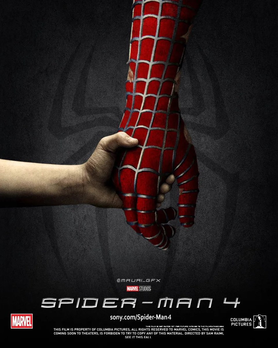 OocTobeyM's tweet photo. Imagine dropping a poster like that for Spider-Man 4... https://t.co/jyC6EmAA8H