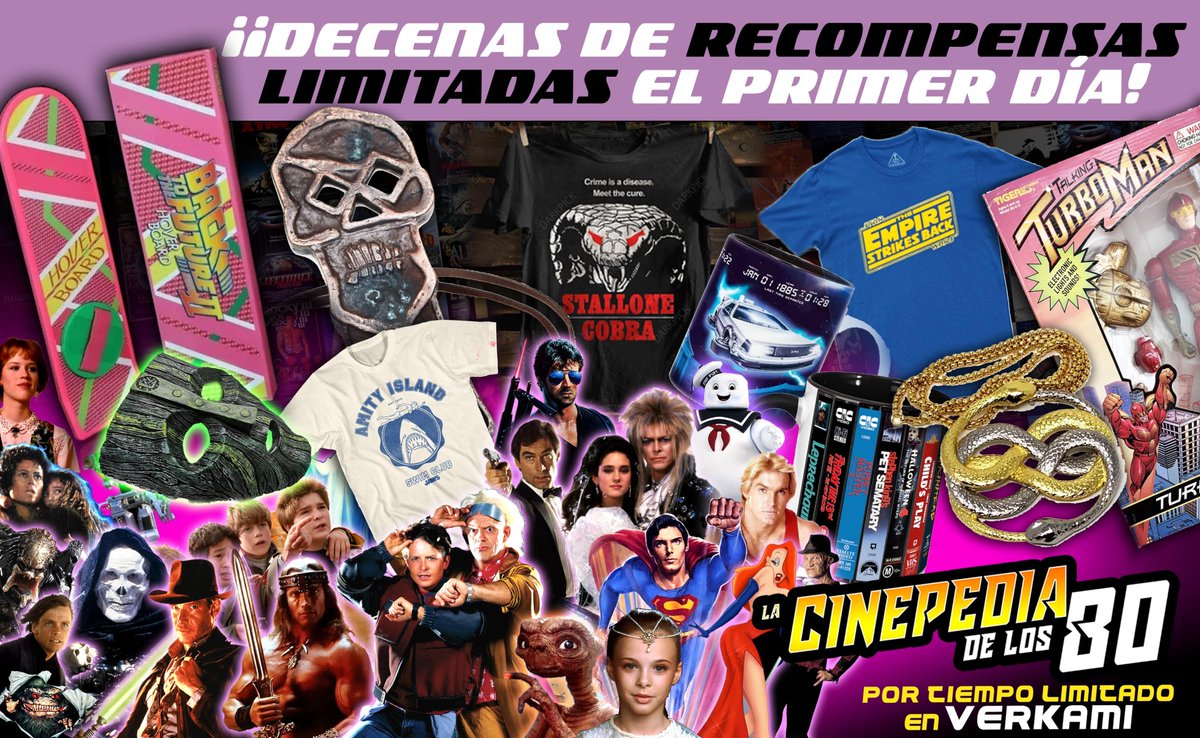 cinepedia5's tweet image. vkm.is/cinepedia80
Despúes de casi 2 años de estar agotado VUELVE la CINEPEDIA de los 80.
¡¡¡SIGUENOS EN VERKAMI!!! #CINE #cinefilos #coleccionismodecine #librosrecomendados #verkami #años80 #yofuiaegb