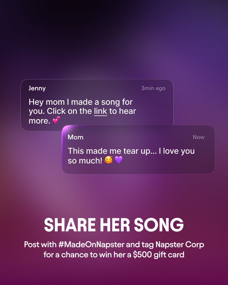 napster's tweet photo. 🎵 Pick her genre
✍️ Tell us what's her
🎁 Walk away with her song

Post the song with #MadeOnNapster and tag @napstercorp → $500 sweeps.

https://t.co/hSyVNkLo9i https://t.co/awa0gWXaqS