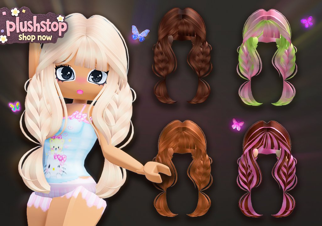 plushstops's tweet photo. New Braided Hairstyles 🦋
゛ ⸝⸝.ᐟ⋆ ૮ ˶ᵔ ᵕ ᵔ˶ ა  ゛ ⸝⸝.ᐟ⋆
Shop: https://t.co/NhMZdxgbrp
#RobloxUGC #Roblox https://t.co/h35wdQwzrp