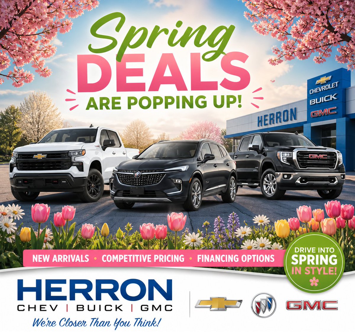 Whether you're planning road trips or just enjoying the sunshine, now’s the time to upgrade.
* New arrivals hitting the lot
* Competitive pricing
* Financing options available
Come see us and drive into the season in style.
#UpgradeYourDrive #GMCLife #springdeals