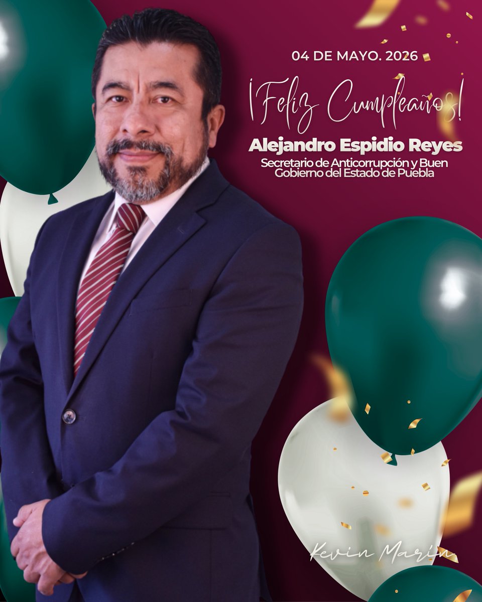 Muchas felicidades por tu cumpleaños, estimado amigo y secretario <a href="/alespidio/">Alejandro Espidio</a>. Te deseo un año lleno de salud, éxito y grandes logros personales y profesionales. ¡Un fuerte abrazo! 🎂🤝