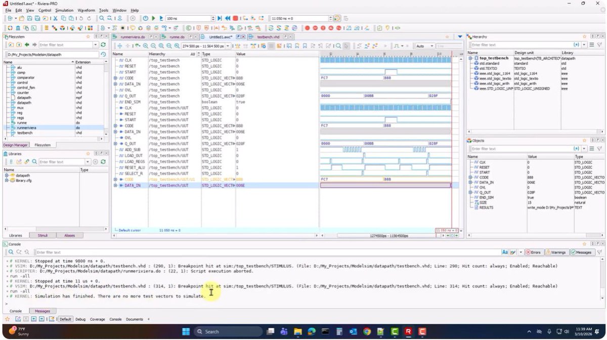 ExpertEda's tweet photo. Новое видео на канале aldecinc: Rivera-PRO™ (v.2025) - 1.14 Basics: Converting ModelSim® Macros and Projects
https://t.co/BQ5wKKFmkG
#aldec #activehdl #rivierapro #fpga #vhdl #verilog #systemc https://t.co/Oqqx4s2glE