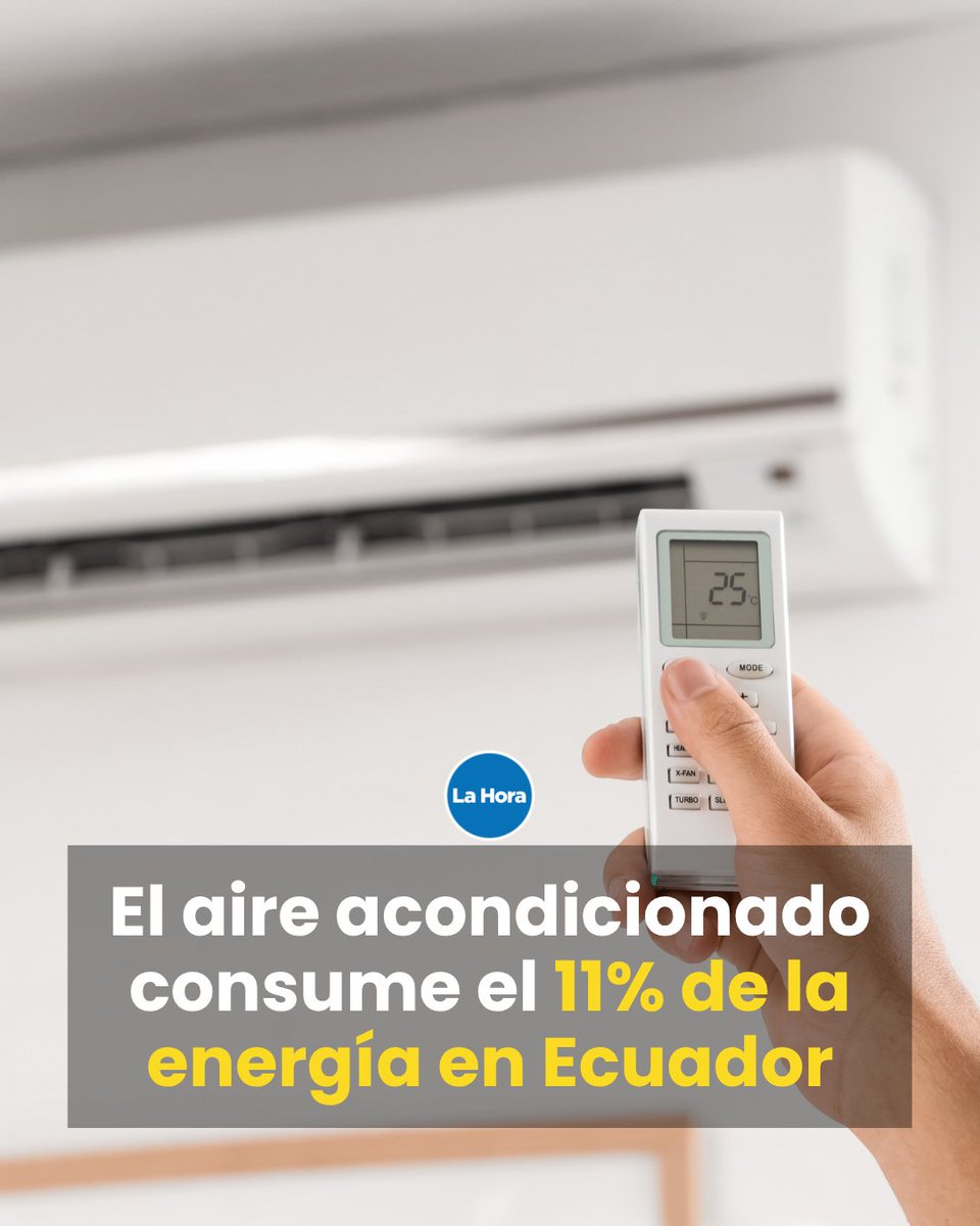 El uso de aire acondicionado ya representa el 11% del consumo eléctrico en Ecuador 🌡️, impulsado por el calor extremo en ciudades como Guayaquil. Te contamos 👉 lhra.ec/Dd0wrJa