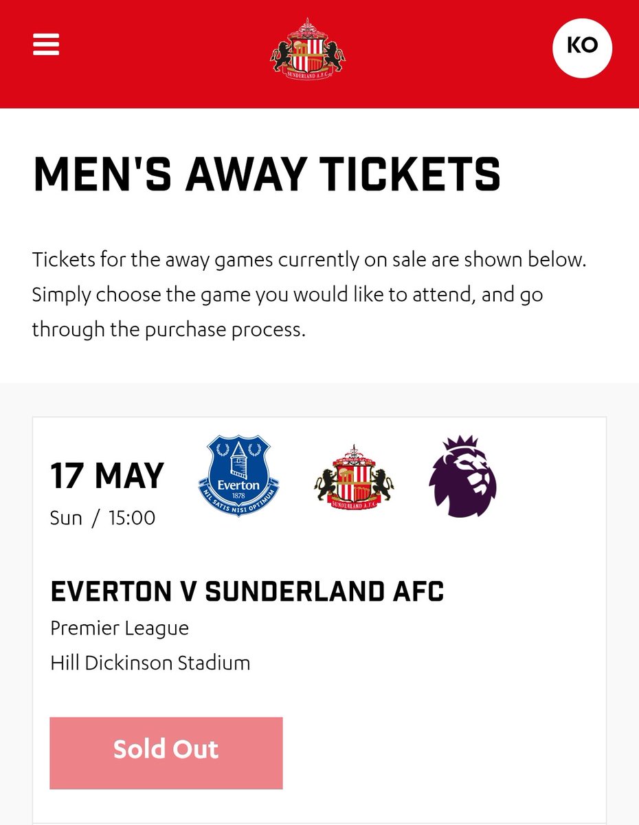 KeithO_21's tweet photo. @C7Dixon @SunderlandAFC Sold out https://t.co/3Gbi7Nv2iF