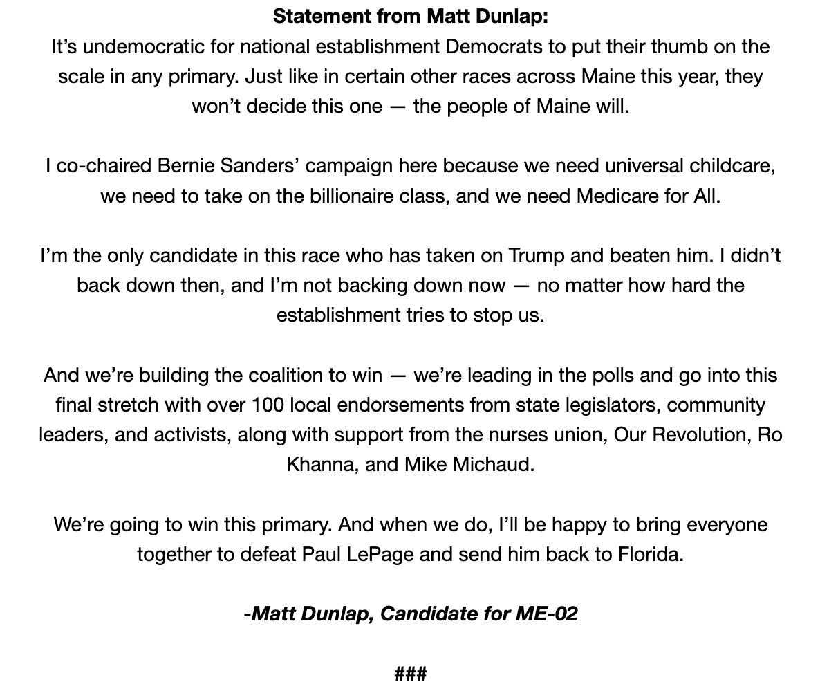 Matt Dunlap tweet media
