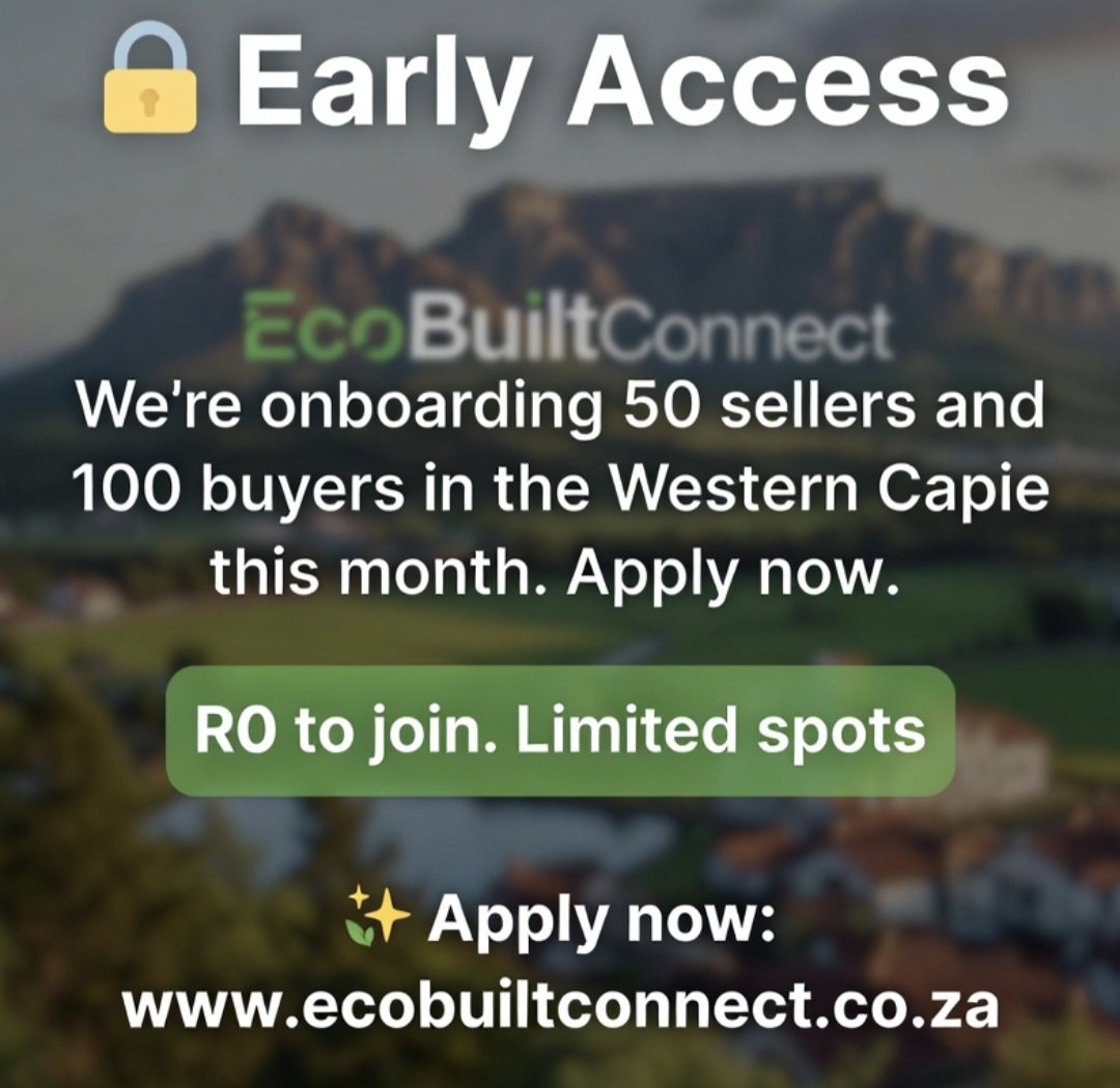 3781Swan's tweet image. ecobuiltconnect.co.za

#GreenBuilding 
#SustainableConstruction 
#SustainableLiving 
#CapeTownProperty  #CapeTownRealEstate
#WesternCape