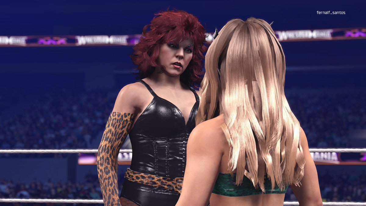 fernalfcaws's tweet photo. I truly loved the final result. - #matildathehun #glow #wwe2k26 https://t.co/BYYIiUwiZu
