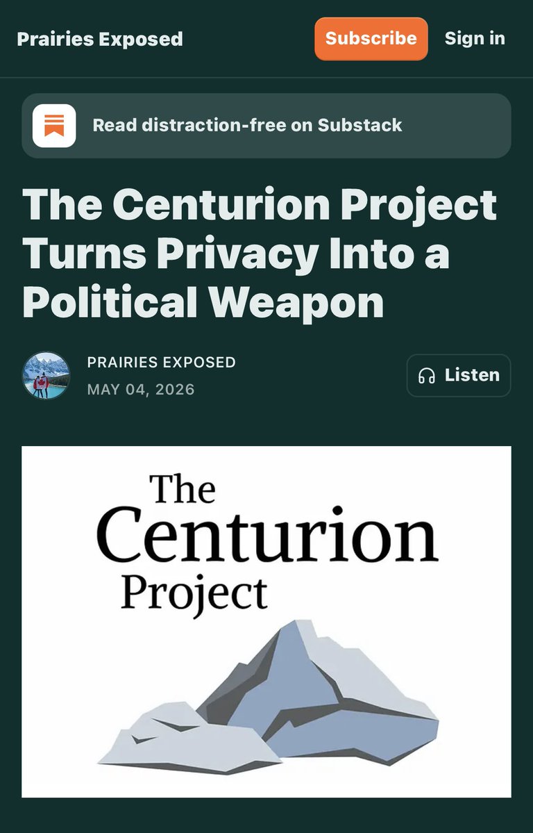 PrairiesExposed's tweet image. prairiesexposed.substack.com/p/the-centurio…

#centurionproject #alberta #data #privacy #crime #grifters #davidparker #canada