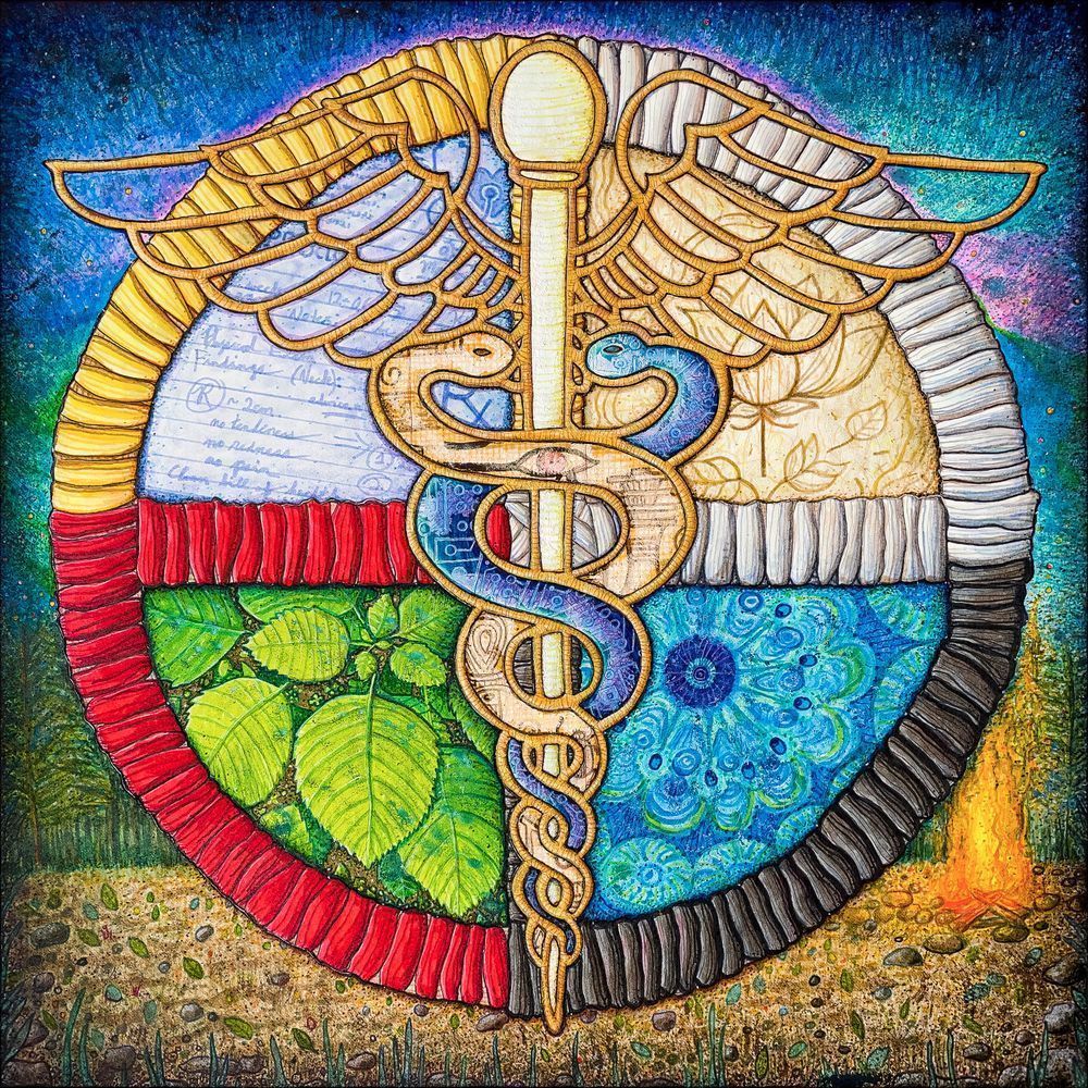 KristenPalana's tweet image. A Place for Healing is a meditation on of healing—ancient, modern, and emerging. Uniting Eastern and Western wisdom, it blends sacred symbols with references to plant medicine, traditional practices, and vibrational therapy. 

buff.ly/MgIyUZy 

#healing #health #wellness