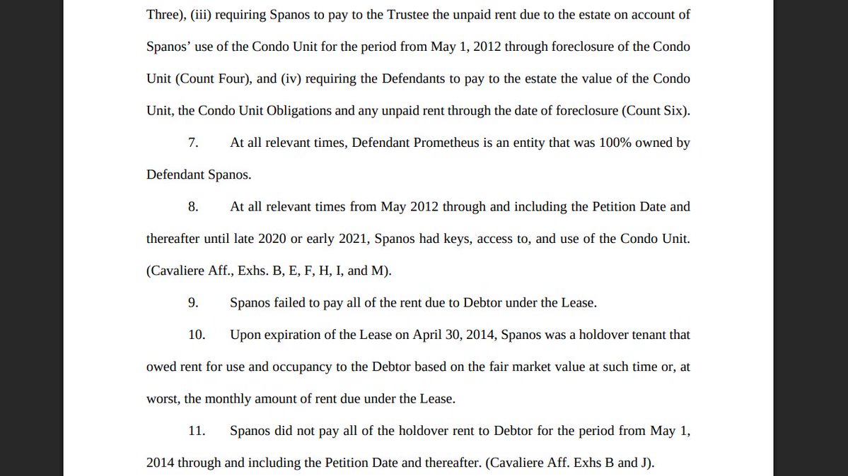 CapitalShrugged's tweet image. Compare New York #Bankruptcy Court-appointed Trustee's claim that Nick Spanos is 100% owner of Prometheus Equities, to Spanos himself claiming he didn't know who owned Prometheus Equities.