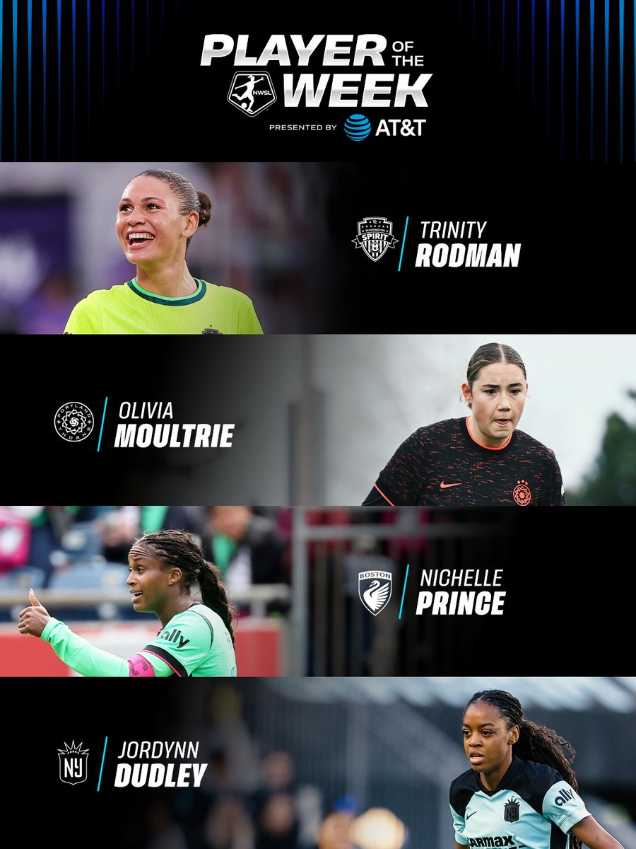 NWSL's tweet photo. And when their teams needed them most, they delivered 👊

Here are your @ATT Player of the Week nominees! https://t.co/4e3Uzf9akM