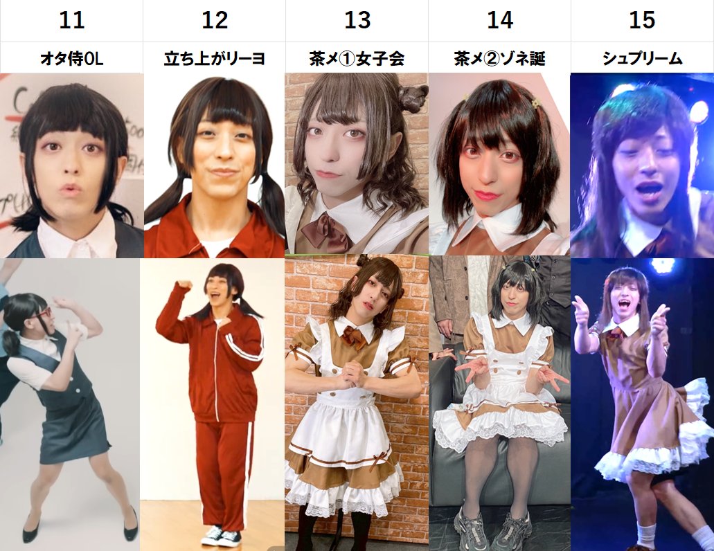 JuleOrange's tweet photo. ゾマ子ちゃん好きすぎて一覧にしてみた。よかったら好きなゾマ子を挙げて語ってほしいです。
投稿してもご希望のゾマ子ちゃんは届かないけど、ゾマ子ちゃん好きな人同士で語りを見てニヤニヤできたら嬉しい🍊
２ポストに分けて1～43まで。
※女装か微妙なものも入れてます

#俺のゾマ子カタログ　① https://t.co/ugP8u73LQt