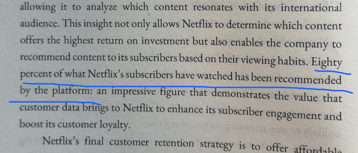 DrewCohenMoney's tweet image. Very interesting stat

Whereas tv streaming platforms like Apple+ (imo) attract viewers with intent to watch a specific show,

Netflix attracts viewers who don’t know what they want to watch.

This is actually a better place to be in terms of the hierarchy of consumer preferences