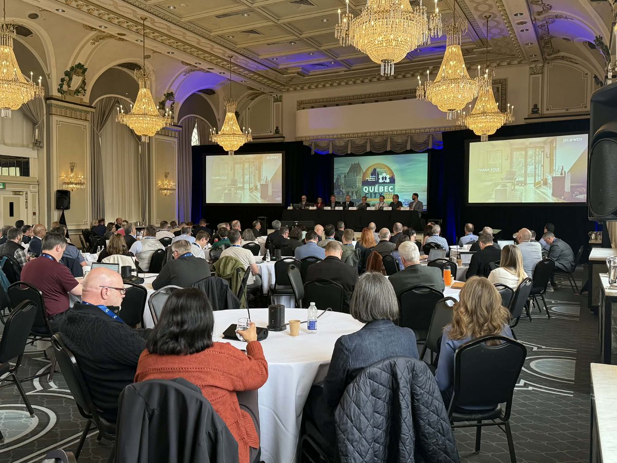 CHBANational's tweet photo. This afternoon, CHBA is hosting a joint session of the Net Zero Council (NZC) and Technical Research Committee (TRC) that dives into the role windows can play in high-performance homes, with a tour of #AllianceNetwork member @JELDWEN’s factory. #CHBAHomeBuildingWeek https://t.co/YDDJRLCmGz