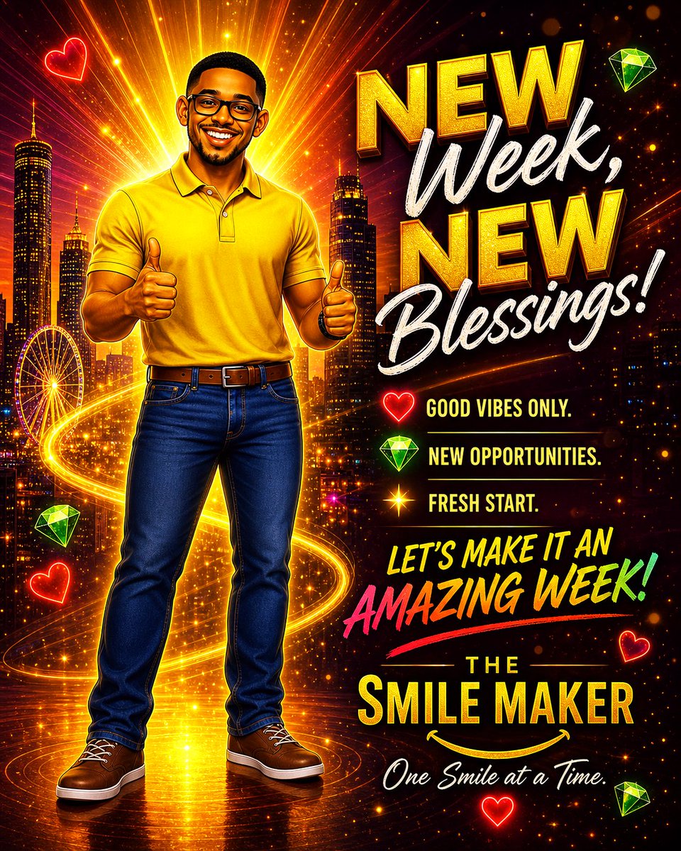 Jimmy_Harper's tweet image. Hello 👋🏽

Good afternoon! New week, new blessings, fresh favor, and new opportunities are still ahead. Keep your smile strong, your heart encouraged, and your energy focused on the good things coming your way.

Have a great week.

#GoodAfternoon  #NewWeek #NewBlessings
