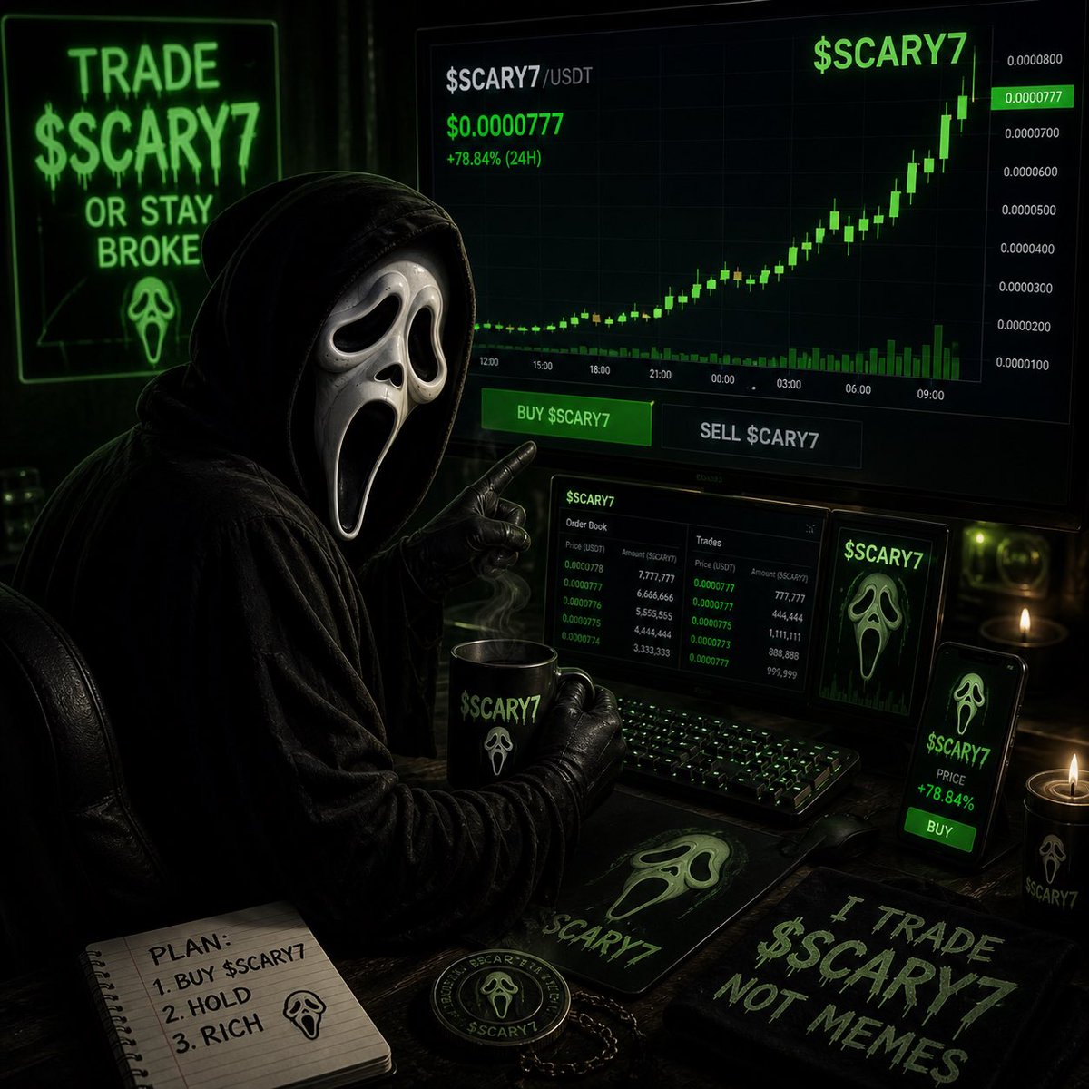 SCARY7Official's tweet photo. @soapweb3 $SCARY7 just quietly cooking 👀
    CA: C9km1D6eE1NULgZt6pitcpCW5sraNByaUaoDG4pBpump https://t.co/zEBWK5uAtt