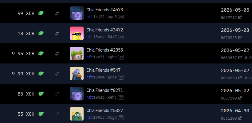 ArtBoss007's tweet image. In the last 24 hours, two Amethyst #NFTs with rare Timelord backgrounds were purchased🤑🔥
- 85 $xch, a #Timelord background with a rarity of 0.04%
- 99 $xch, a Timelord &amp;amp; Shimmer background with a rarity of 0.01%

Total of 99 Amethyst #NFT💜🌱

#CHIA @chia_friends  #ChiaFriends