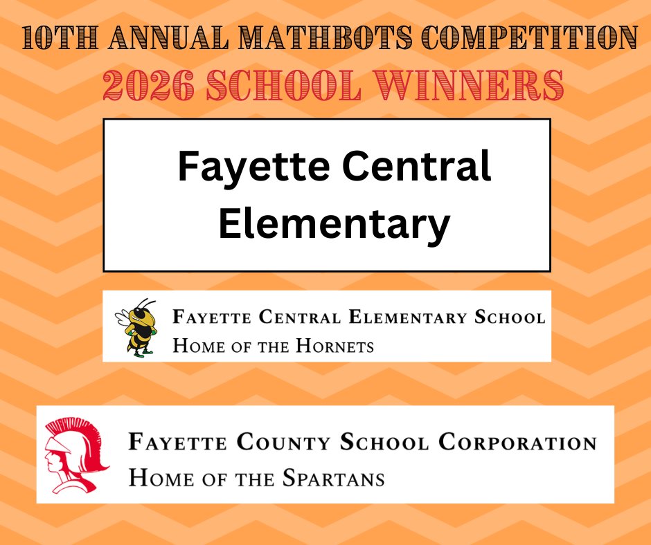 VimmeLearning's tweet photo. The 10th Annual Mathbots Competition is in the books.   Huge shout out to Fayette Central Elementary School for winning this years's competition.   Traveling trophy is heading their way! https://t.co/6wGzU0RaHM