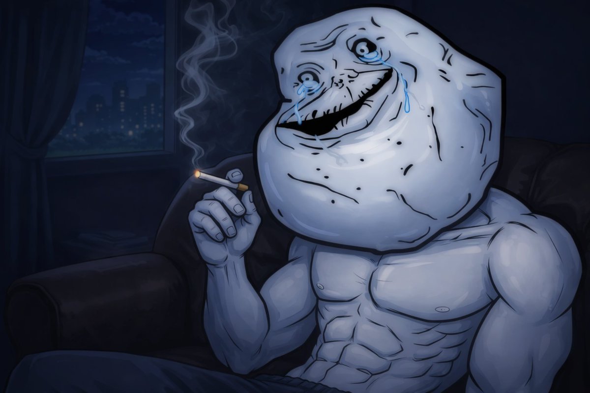 forever alone tweet media