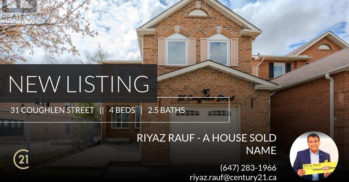 CondoSuperstar's tweet photo. 📍 New Listing 📍 Take a look at this fantastic new property that just hit the market located at 31 Coughlen Street in Ajax (central West). Reach out here or at (647) 283-1966 for more information!

Listed by Amin &amp; Shamim Kharo... https://t.co/tZLrsiymzi https://t.co/qCYHfFDhz4