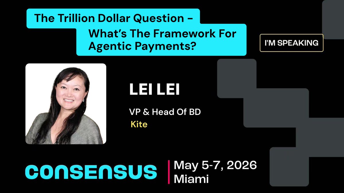 KITE AI 📍 Consensus Miami 2026 tweet media