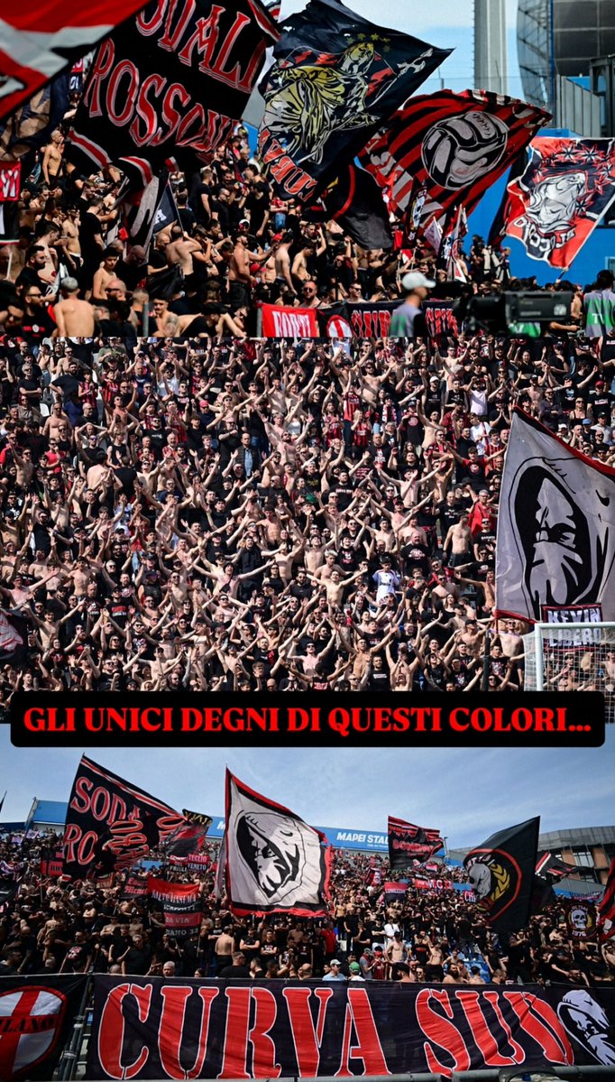 BANDITI CURVA SUD MILANO 🔴⚫🥷 tweet media