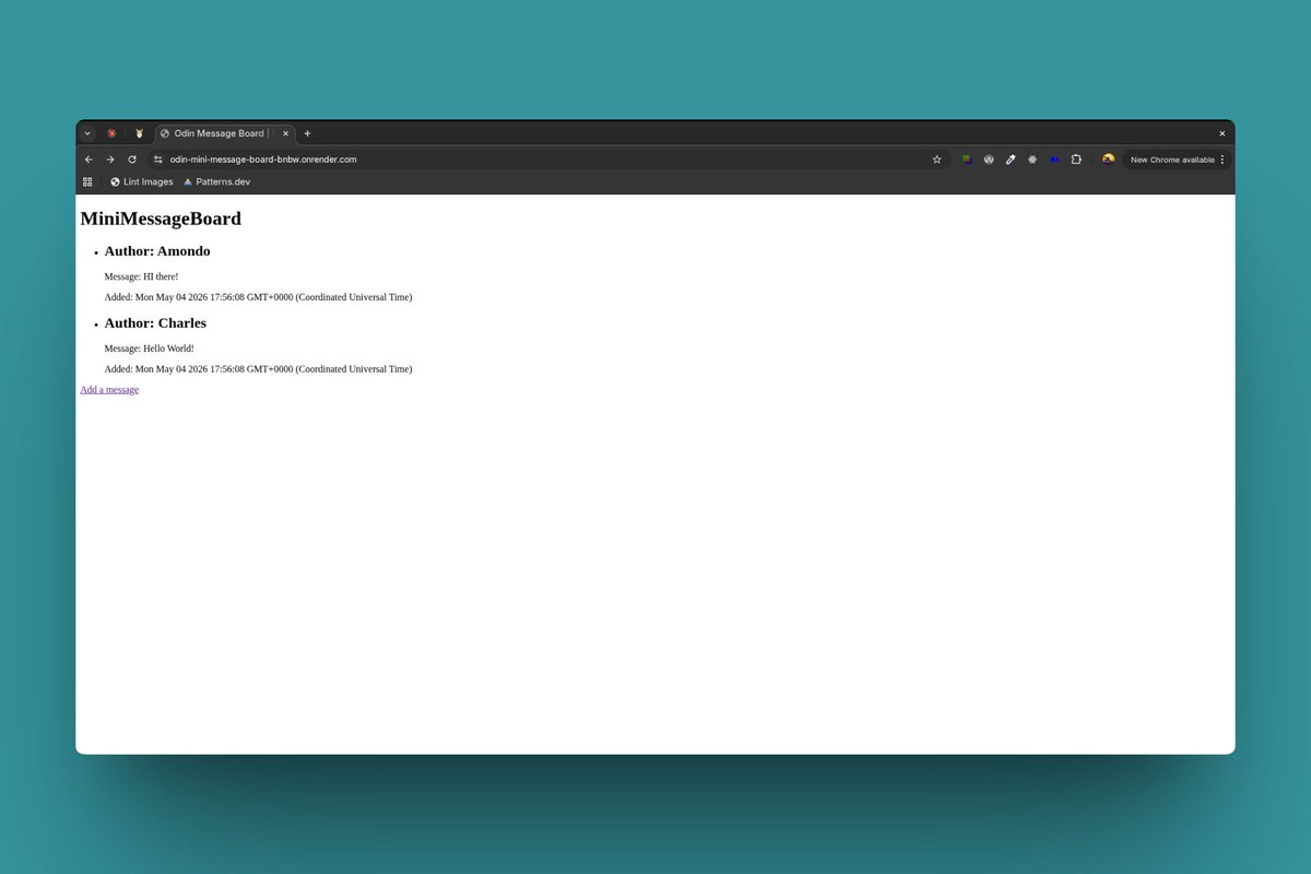 justice_codes's tweet photo. Spent today learning Express and EJS. Finished a project assignment and got it deployed.

Backend is actually kinda nice. Funny thing is, I touched backend once during a school project and it was hell. I probably just needed to actually know what I was doing lol. https://t.co/zH437MmDFo