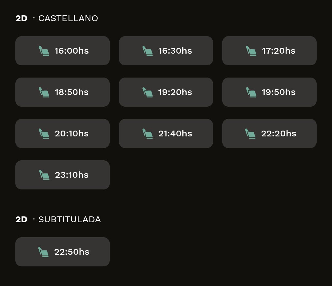 País villero, no puede ser que la única función subtitulada sea a la noche. Cuando termina la película ya me agarra sueño