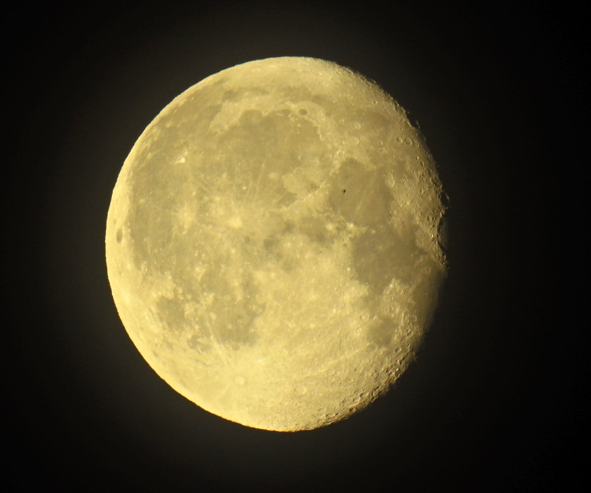 uraniwa4001's tweet image. #十八夜。
#居待月。
星のない夜。真夜中の朧月夜。
輝面比91.6%。
月齢17.3。
5/5 3:07撮影。
#moon #月 #NIKON #P900