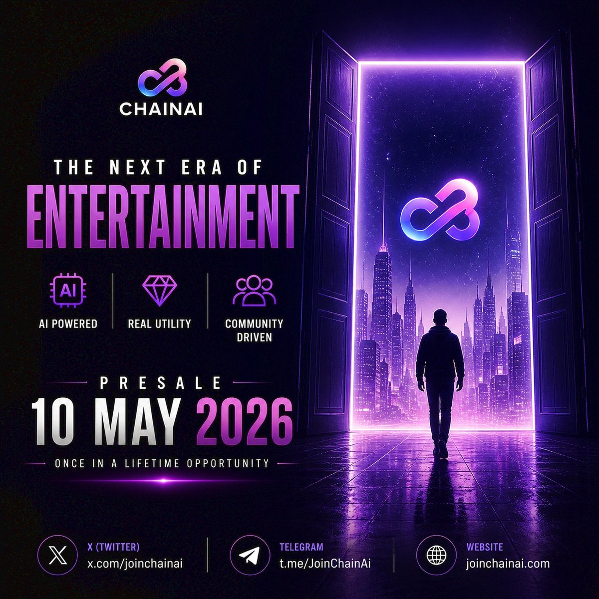 TheMoonHailey's tweet photo. Smart money doesn't wait for the obvious signs; it follows the innovation. #ChainAi is building the infrastructure for the next generation of on-chain intelligence. The future is automated, and the signs are pointing to $CHAIN.
Launching Soon! @JoinChainAi https://t.co/Ysinga4ENl