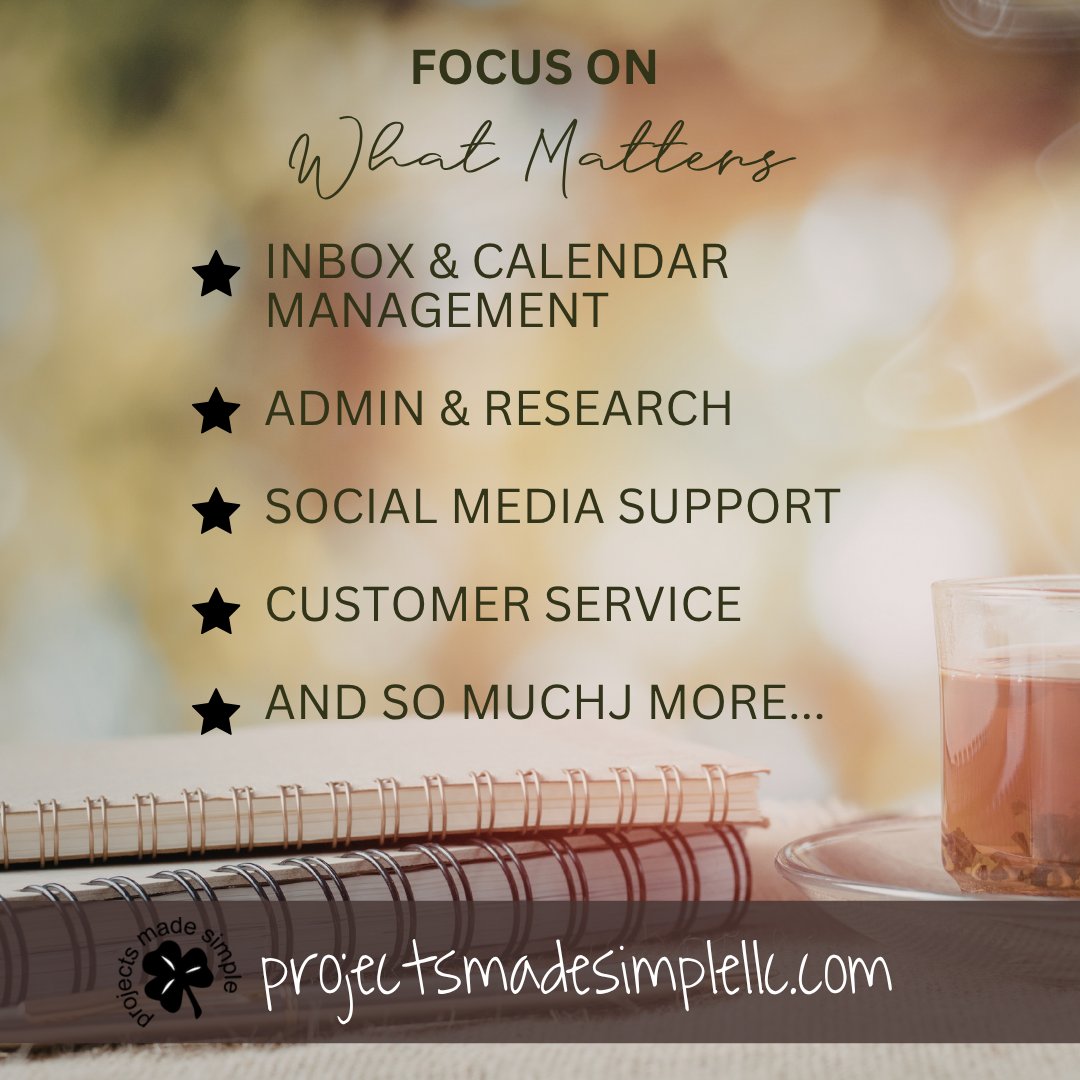 TaraProjects's tweet photo. Focus on what truly matters—and let the rest fall into place. ✨

When your energy is aligned with what’s important, everything begins to feel clearer, lighter, and more intentional.

We can handle the rest!

#Focus #WhatMatters #Mindset #VirtualAssistant #ProjectsMadeSimple https://t.co/pWTOqxPT3j