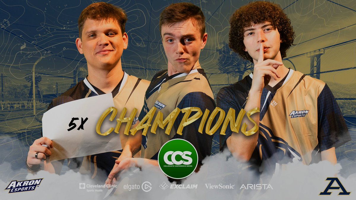 Akron Gold are your @CollegiateCCS Champions for 5 consecutive seasons ...