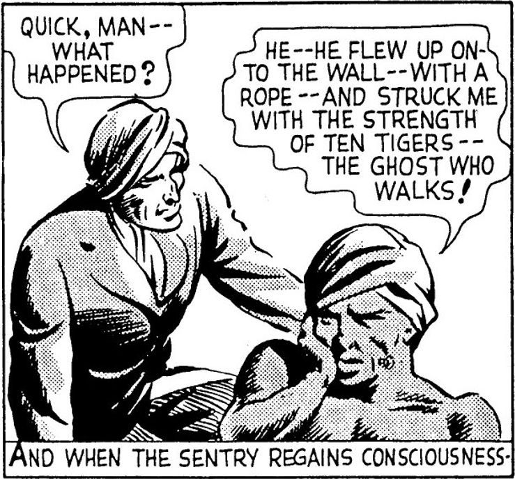 Chronicle_Tweet's tweet photo. On this day, the first time, the strength of 10 tigers talking about the Phantom's strength was mentioned.
Art by #RayMoore
#ThePhantom #Phantom #HappyPhantoming #LeeFalk https://t.co/VVa1vTAXxx