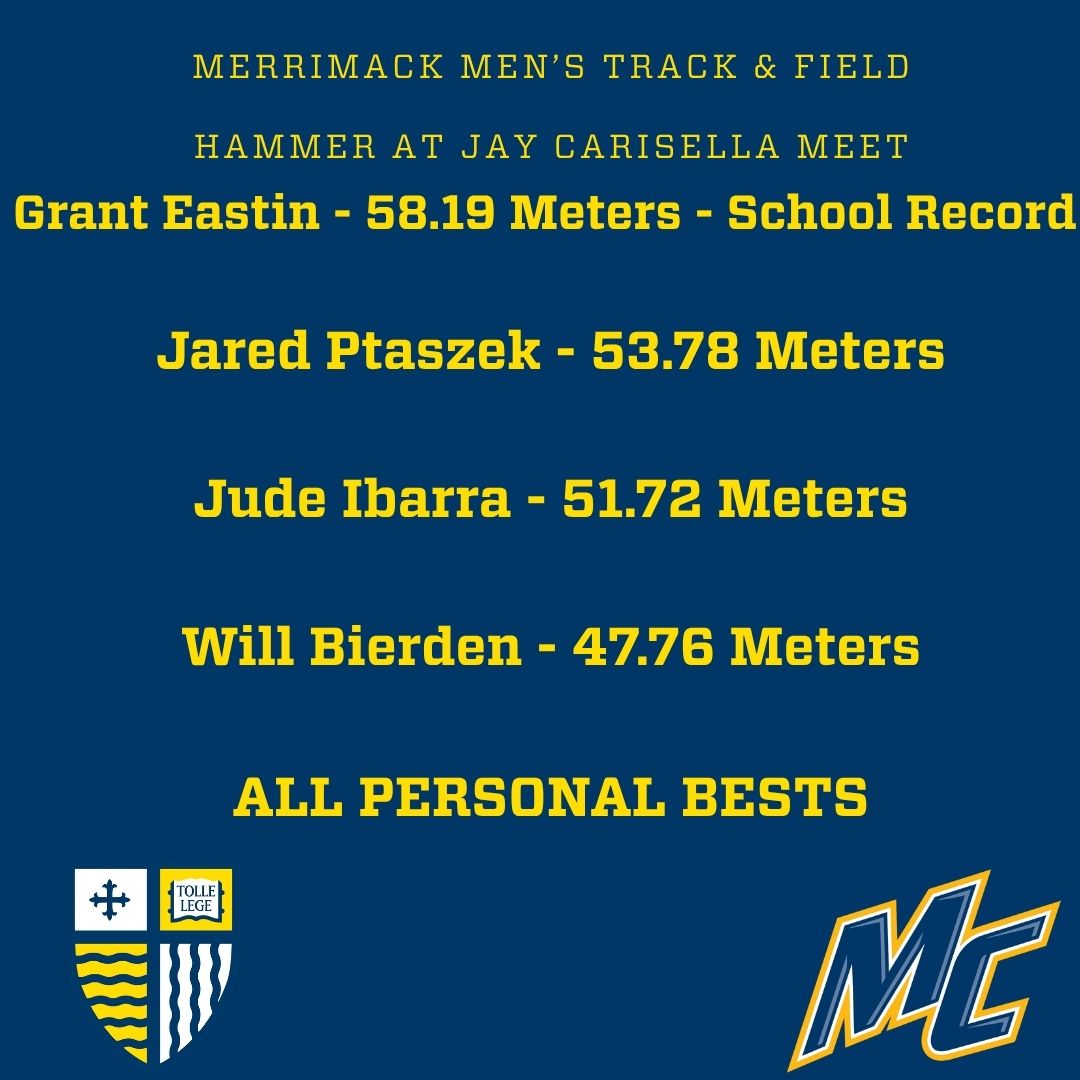 MerrimackTFXC's tweet photo. Hammer Time.

Four PR's including a school record from Grant on Saturday!

#GoMack https://t.co/lbfnI24ExC