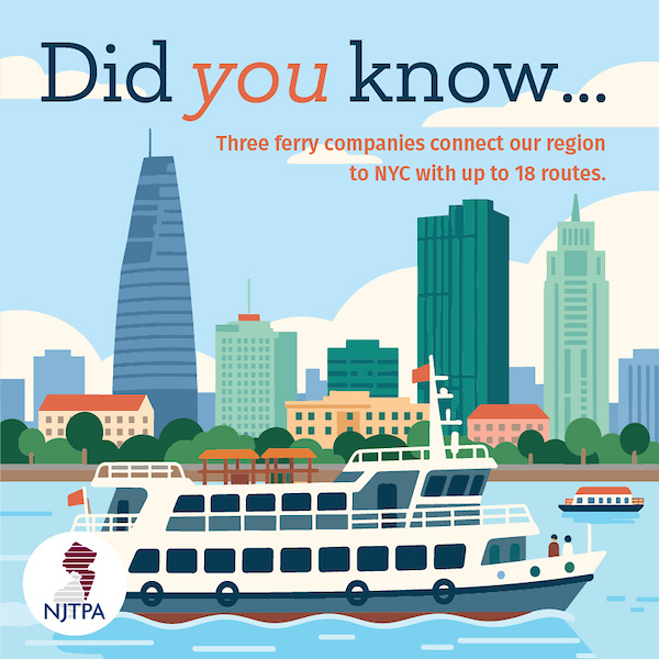 NJTPA's tweet image. #DidYouKnow
Water #transportation is a vital part of our multimodal network, reducing highway congestion and providing scenic commute options. Learn more about our region: njtpa.org/subregions/
#DYK