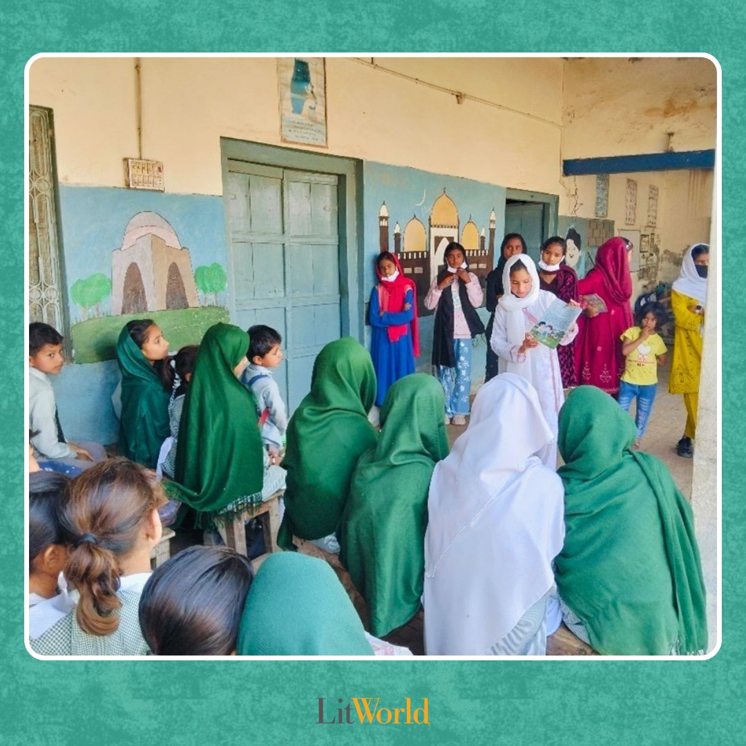 litworldsays's tweet photo. At LitWorld, we believe in a world where children not only love to read, but love to share the power of stories with others. We are so proud of our LitClub girls in Pakistan (@seedsofhopefdn), who shared their LitWorld spirit by reading aloud to young students at a local school. https://t.co/EHJr5b3VDR