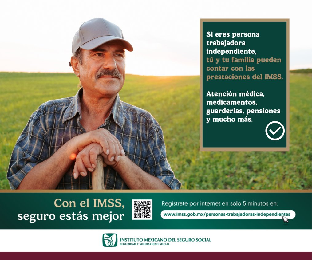 IME_SRE's tweet photo. Con el programa de Personas Trabajadoras Independientes (PTI) del IMSS, obtén servicios médicos para tus seres queridos y ahorra para tu retiro e INFONAVIT. Acércate a tu Consulado o Embajada más cercana y recibe asesoría gratuita. ¡Tu bienestar no tiene fronteras! 🌎 https://t.co/18ajHRER6u
