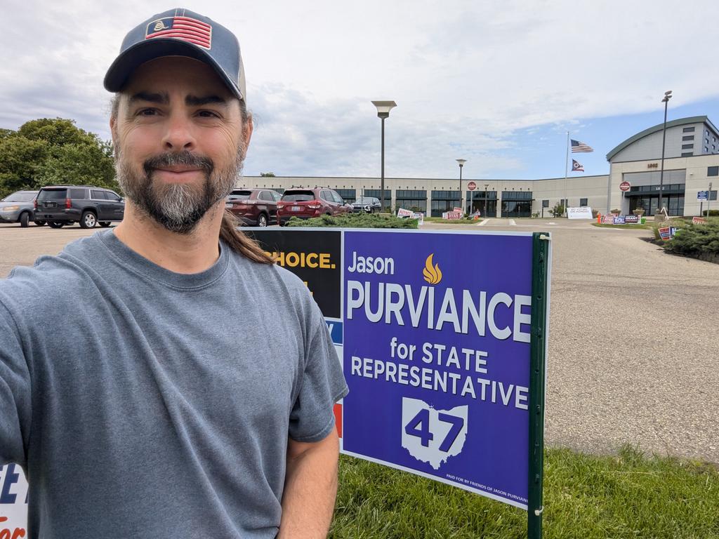 JasonP4Liberty's tweet photo. Tomorrow is Primary Day in Ohio! Please pull a Libertarian ballot and support real liberty, lower taxes, and less government intrusion.
I'm excited and honored to earn your vote and represent you as your next State Representative. Let's do this!
#jasonp4liberty #OH47 #Libertarian https://t.co/cqEQDHv3WW