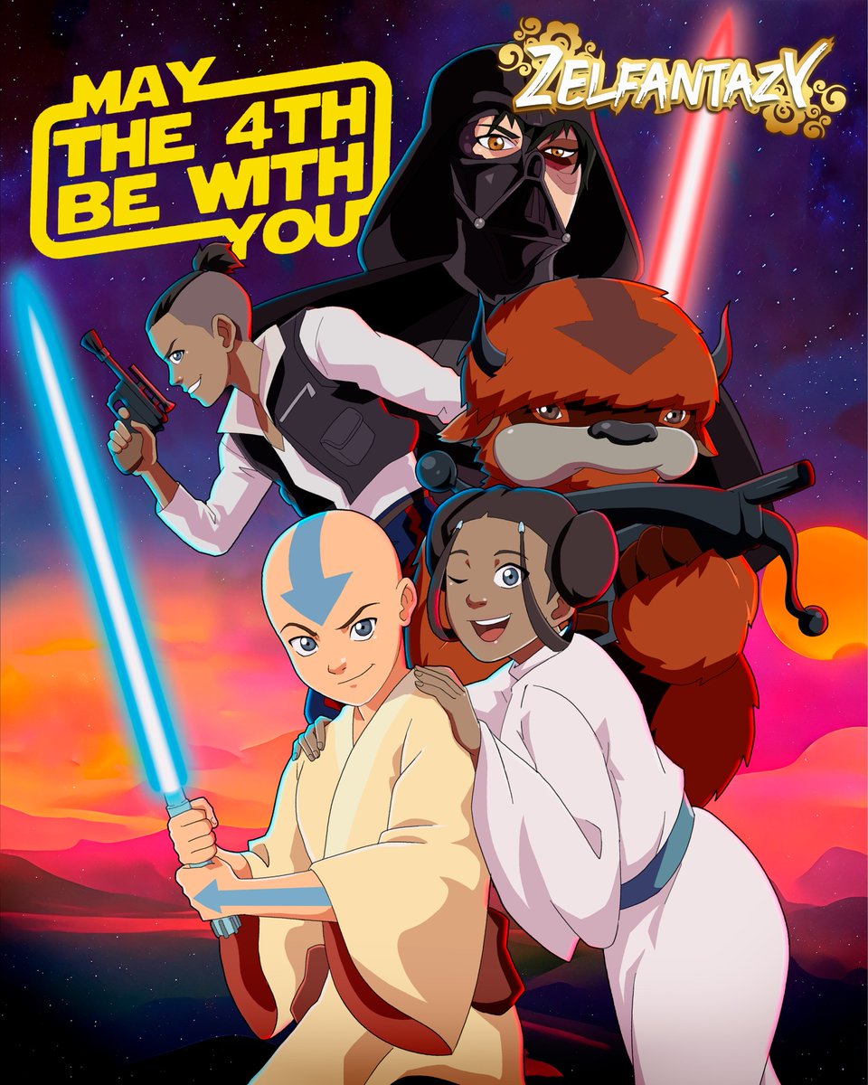 zelfantazy's tweet image. May the 4 be with you 
instagram.com/zelfantazy
 #fanart #aang #zuko #katara #toph #korra #azula #art #thelastairbender #legendofkorra #firenation  #kataang #zelfantazy #gaang #disney #commissions #avatar #anime #thelegendofaang #avatarmovie #aang #StarWarsDay #MayThe4thBeWithYou