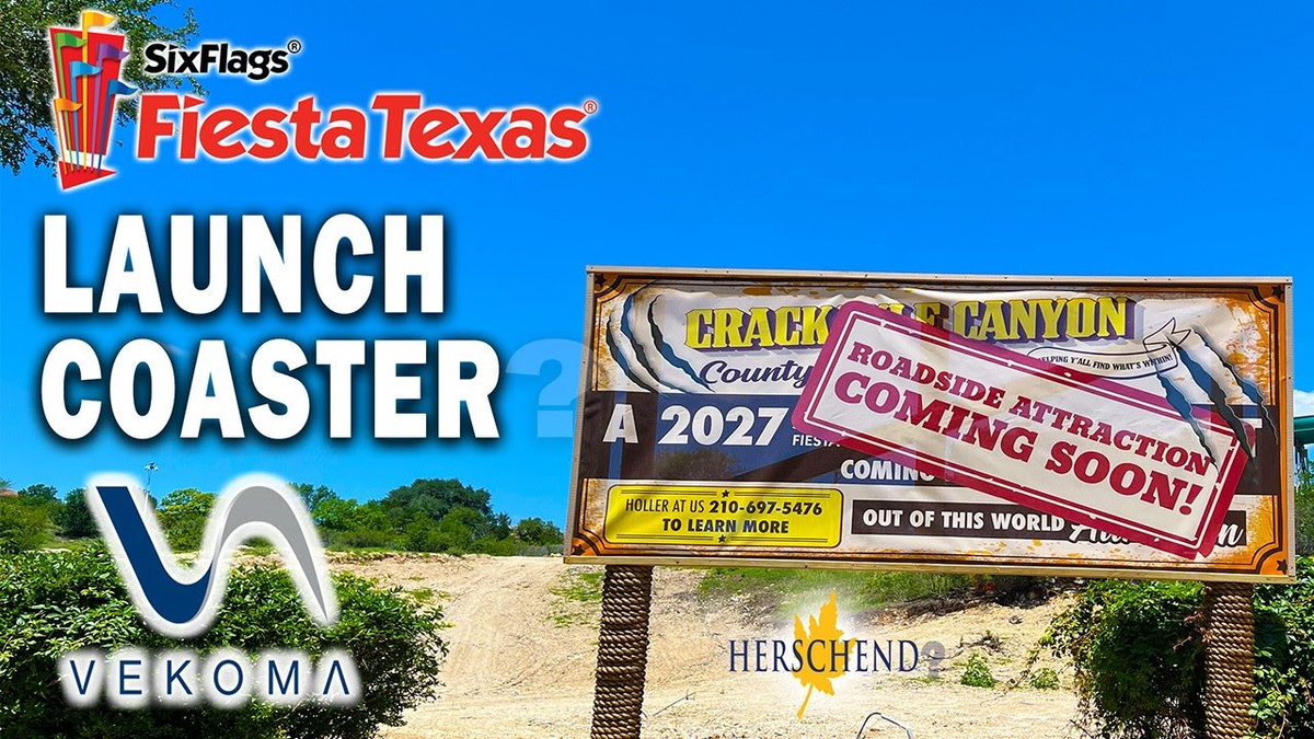 itshennisphere's tweet image. New 2027 ride clues are now at Six Flags Fiesta Texas, through their phone number, and on their social media pages. Here’s the link: youtu.be/NidLltEEdck?si… #sixflags #themepark #sanantonio
