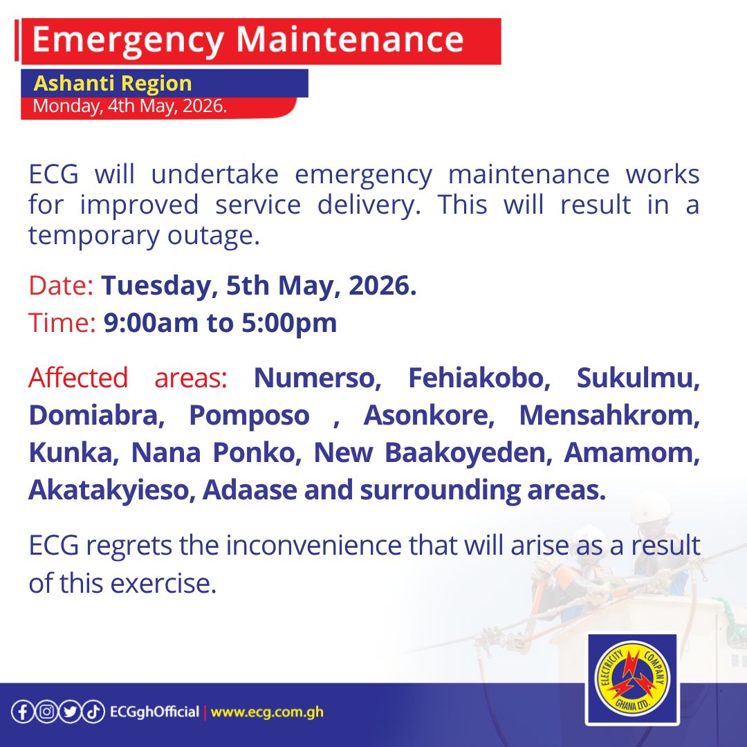 Electricity Company of Ghana Ltd tweet media