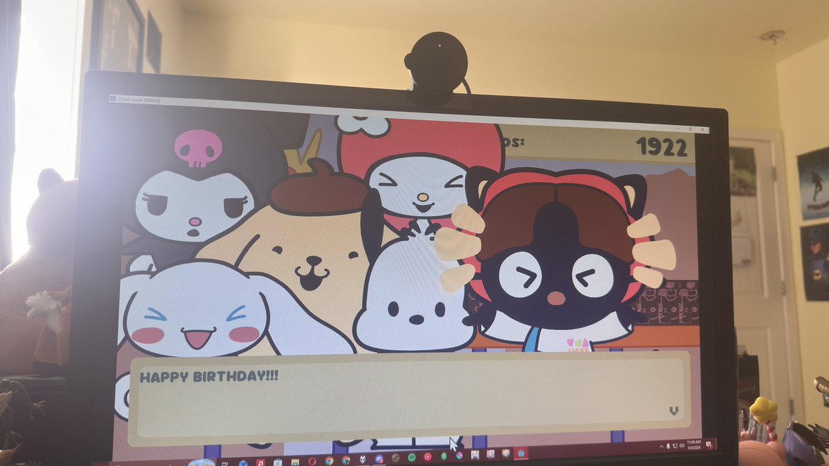 millaberntsen's tweet photo. my little brother made me a choco cat video game for my birthday and he’s dressed like jhope 🥹🥹🥹🥹 https://t.co/yFxoJPlkGD